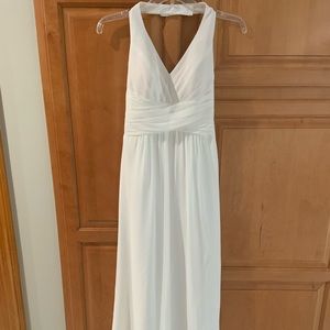 DB Studio white floor length gown